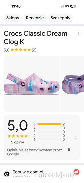 Chodaki dziecięce Crocs Classic Dream Clog J2 r Crocs Łódź