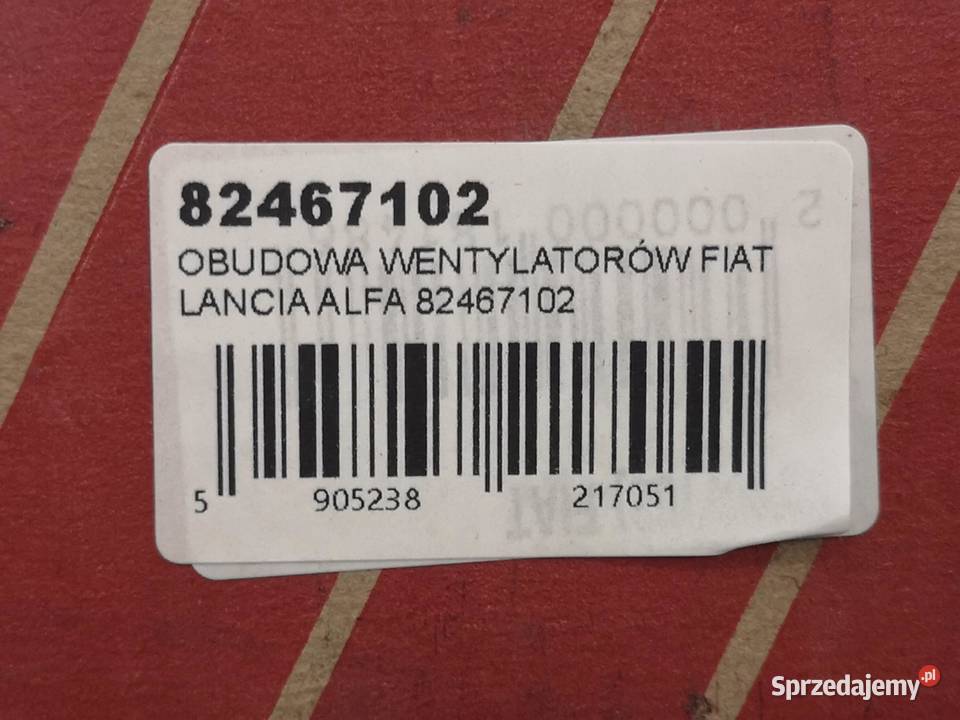 OBUDOWA WENTYLATORA CHŁODNICY FIAT CROMA Wentylatory chłodnicy