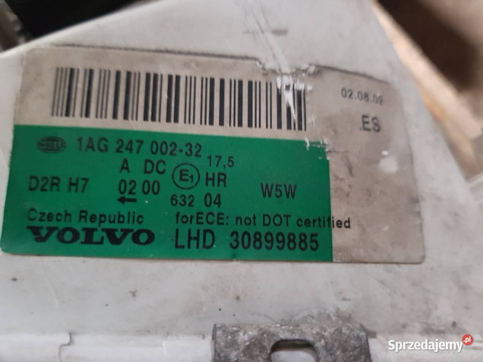 Lampy przednie volvo v40 s40 xenon 1ag24700232 Kłodzko