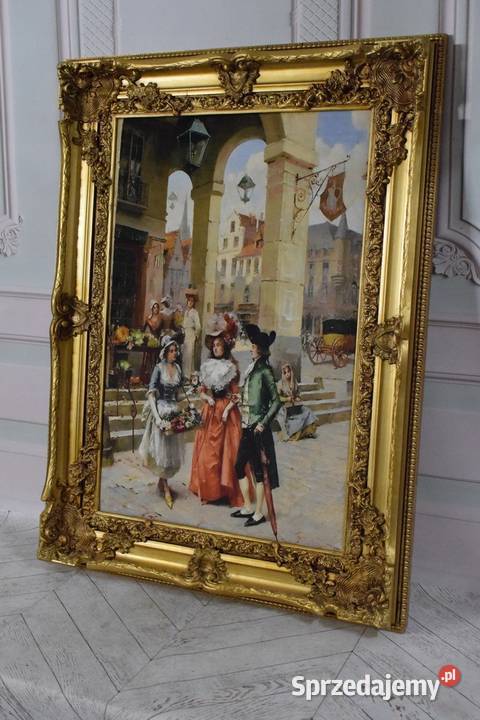 Francuska Arystokracja Obraz na Materiale 116x88 małopolskie
