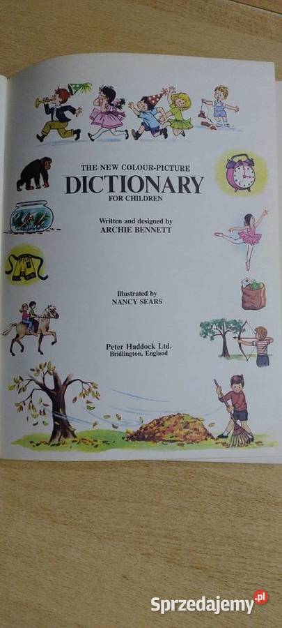 Nowy obrazkowy kolorowy słownik dzieci Książki do nauki języka obcego