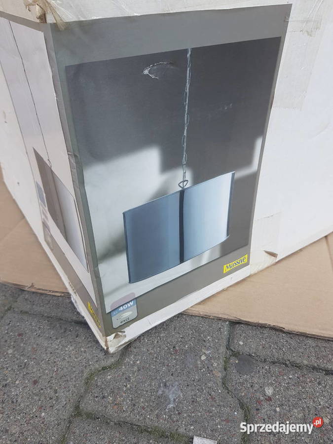 Lampa wisząca abażur CHROM 45 klasyczny żyrandol Warszawa sprzedam