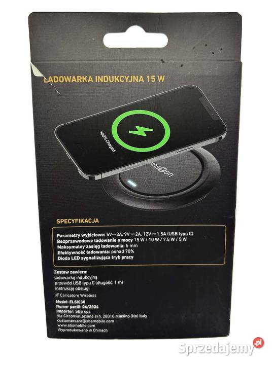 Ładowarka indukcyjna Reinston ELSI30 czarny Elbląg