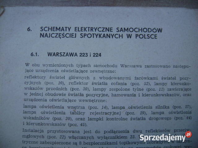 Starocie z PRL Motoryzacja w PRL Schematy Gdynia sprzedam