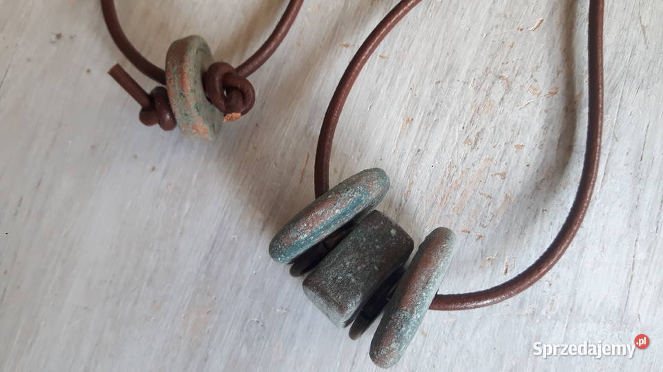 Naszyjnik ceramiczny ręcznie wykonany Otwock