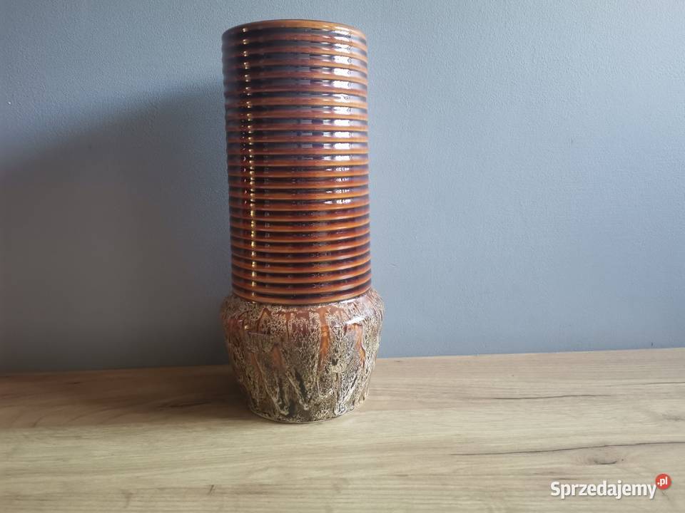 Stara duża wazon Komin porcelit Pruszków design Katowice