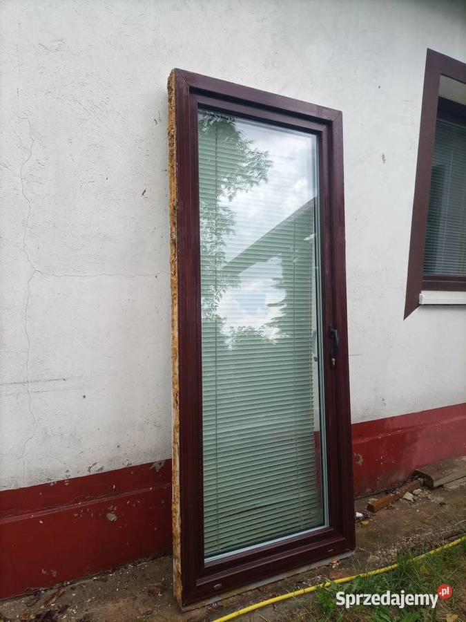 Mahoniowe oknodrzwi balkonowe łódzkie Brzeziny