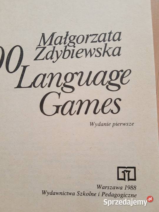 100 Language Games Małgorzata Zdybiewska sprzedam