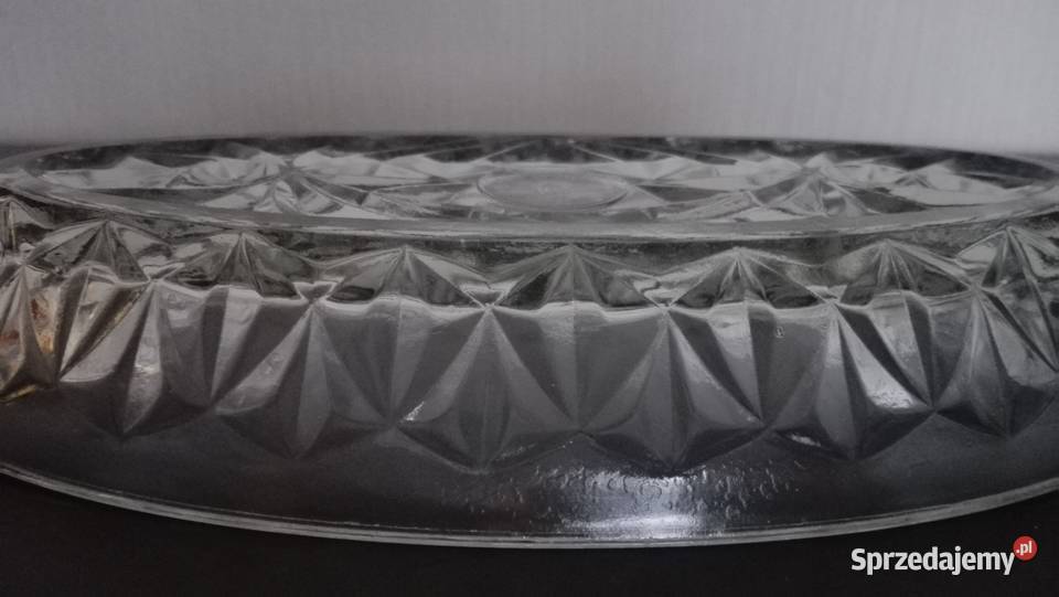 Półmisek rivierka stare szkło PRL sygnatura Porcelana i szkło podlaskie Warpechy Stare sprzedam