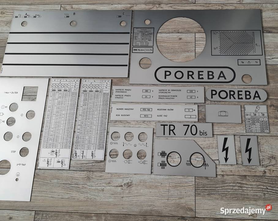 Tokarka TR 70 BIS PORĘBA Tabliczka Tabliczki Zelów sprzedam