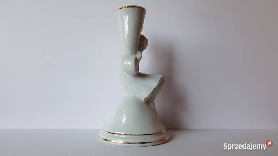 Lampa figurka Róg obfitości Ćmielów porcelana Dąbrowa Górnicza