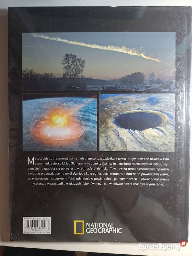 ATLAS KOSMOSU METEOROIDY National Geographic Książki naukowe i popularnonaukowe mazowieckie Warszawa