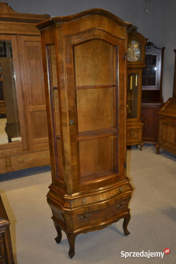 witryna jednodrzwiowa rokoko orzech Będzin