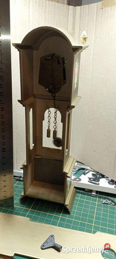 Zegar miniatura stojący mechaniczny sprawny lubuskie Żary sprzedam