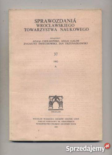 Sprawozdania Wrocławskiego Towar zystwa