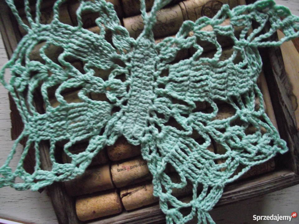 KORONKOWE AUTORSKIE MOTYLE WITRAŻE ART MANUS