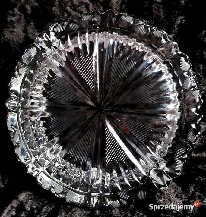 Kryształowa popielniczka z Zawiercia Stan Sosnowiec