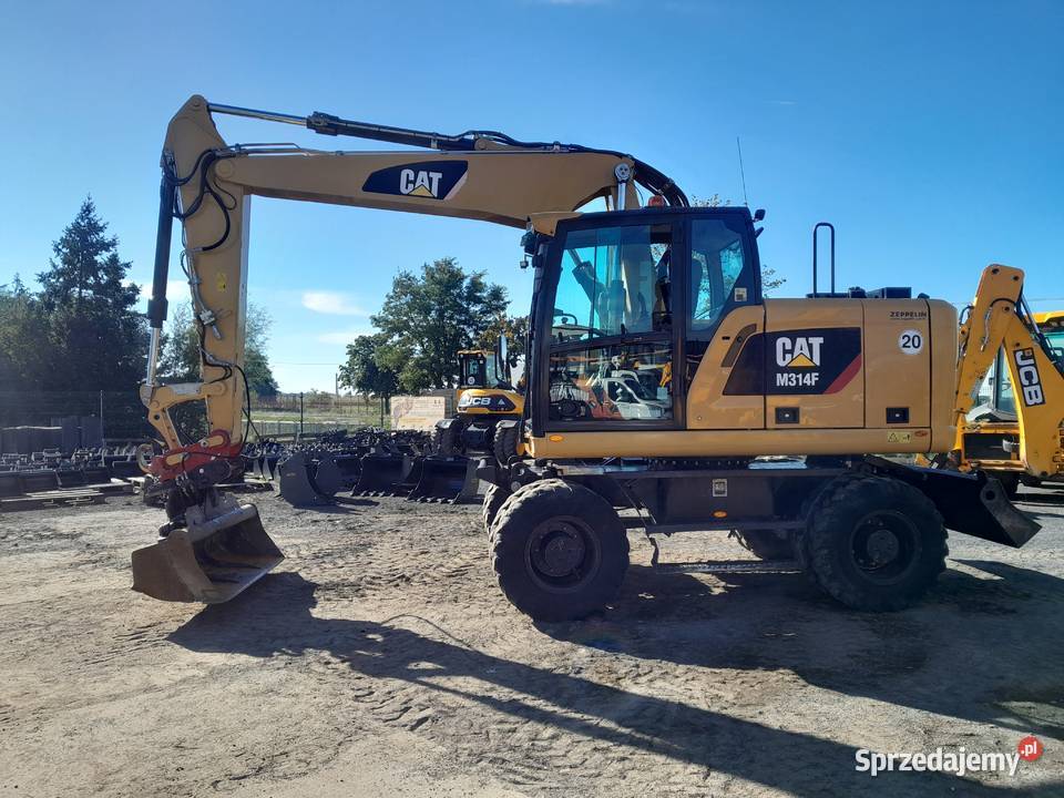 CAT M314F 2018R KOPARKA KOŁOWA KOŁÓWKA M318F JCB Motoryzacja Krotoszyn