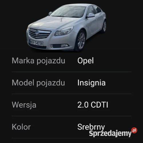 Opel Insignia TANIO 1956cm3 Samochody osobowe Wyszków