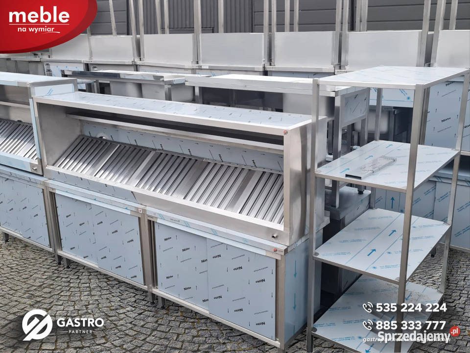 Zlew gastronomiczny z półką 1 komorowy 130x60x85 Ostrów Wielkopolski