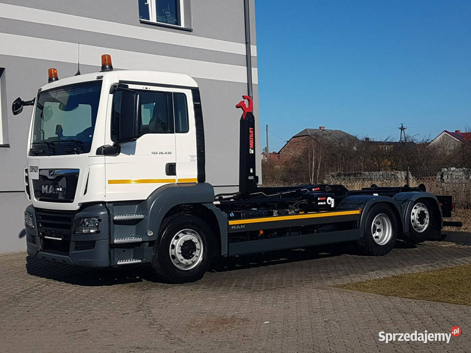 MAN TGS 26430 3 OSIE HAKOWIEC MULTILIFT OPTIMA Poręba