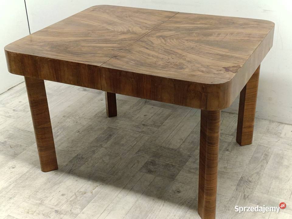 stół art deco modern do salonu rozkładany orzech Radomsko
