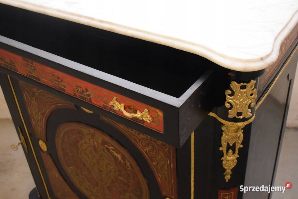 Komoda Boulle Kredens Blat Marmur Szafa Drewno Kraków