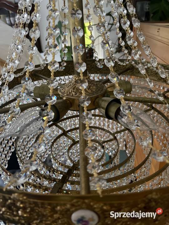 Żyrandol ogromny pałacowy lampa Kłodzko