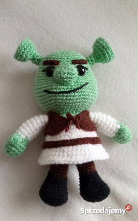 Shrek na szydełku Łask