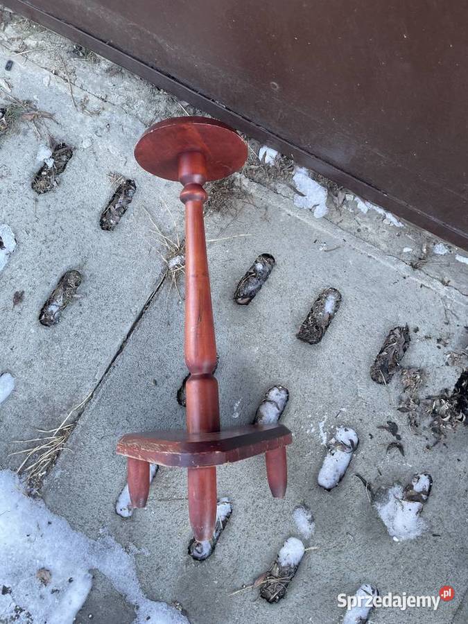 drewniany stojak na kwiaty Pruszcz Gdański