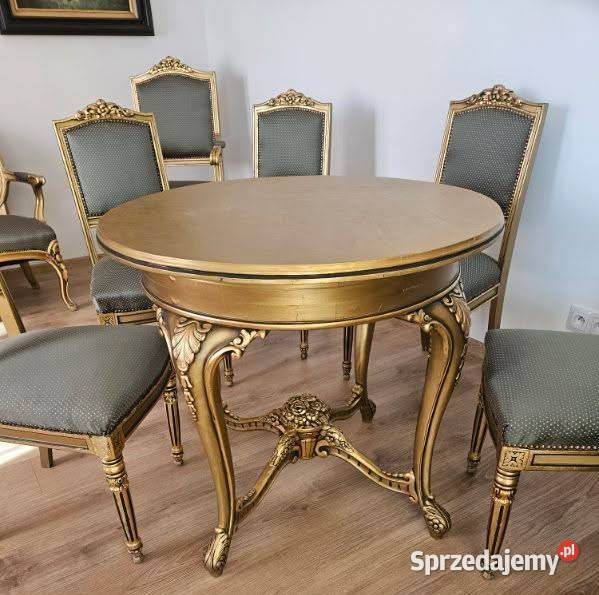 Piękny komplet stylowych mebli lustro Meble Nałęczów