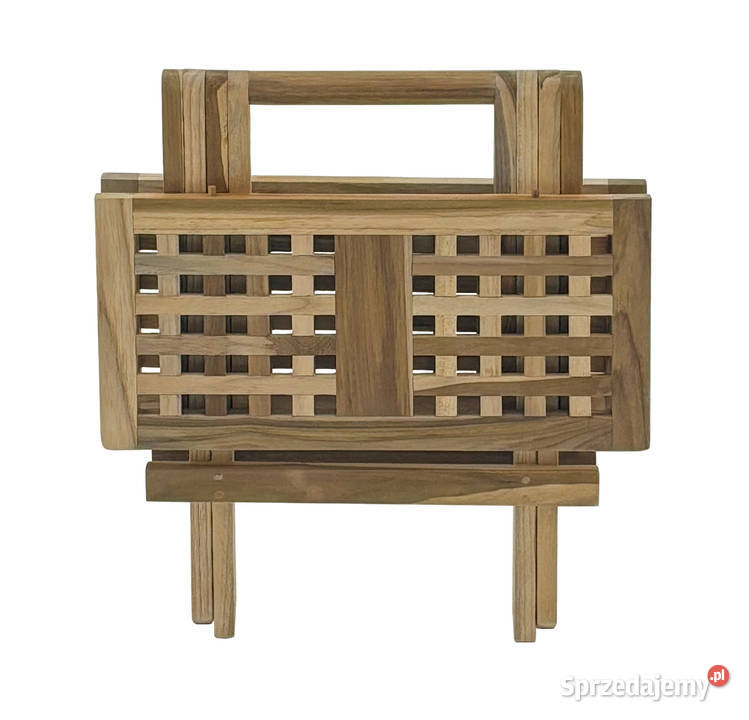 Stolik kwadratowy midland 50 x 50 drewno teakowe Gorzów Wielkopolski