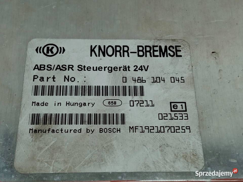 MODUŁ ABS ASR 0486104045 Dennis Eagle Elite 2 sprzedam