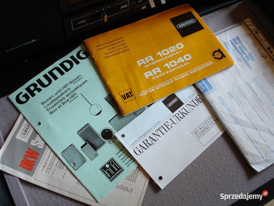 Radiomagnetofon GRUNDIG RR1040 PROFESSIONAL lubuskie
