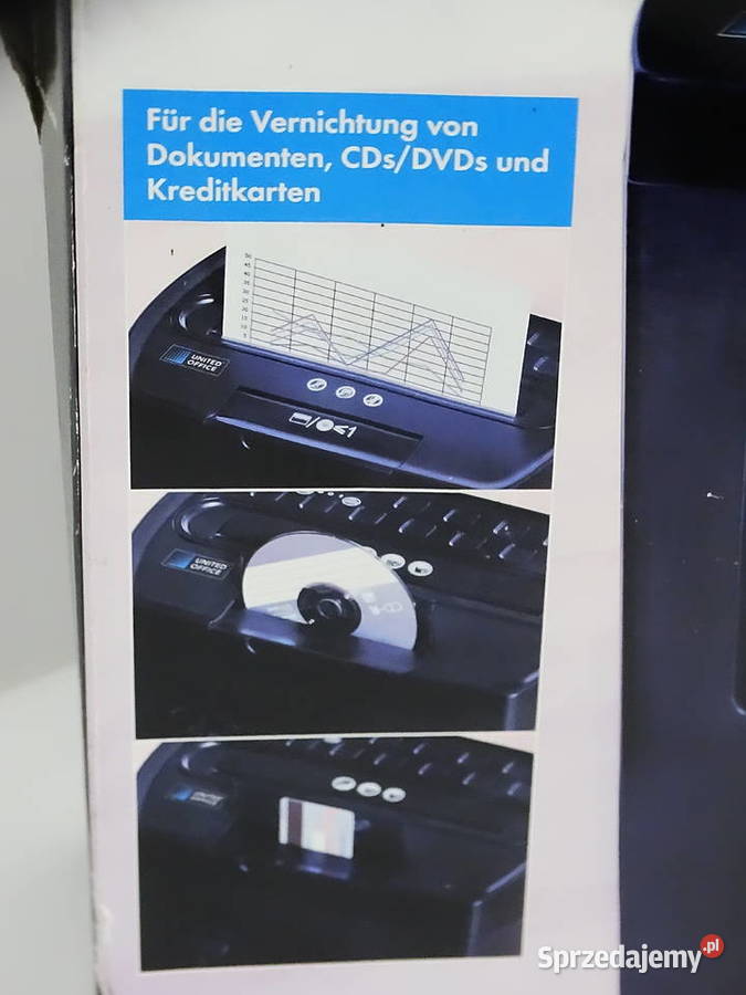 Niszczarka dokumentów UNITED OFFICE UAV 380 A1 Pozostałe Biłgoraj
