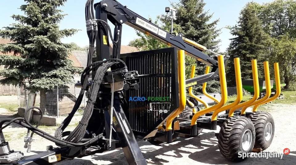 Nowa Przyczepa Leśna More Maskiner 8t Ładowarka Sulęcin