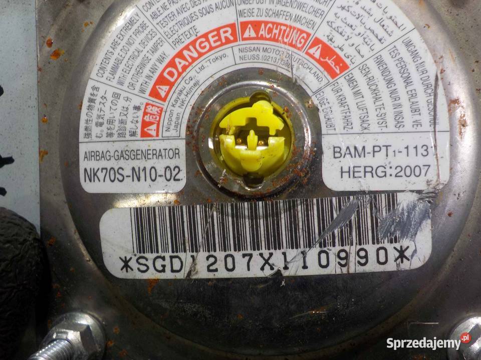 NISSAN XTRAIL II T31 08r AIRBAG poduszka sprzedam