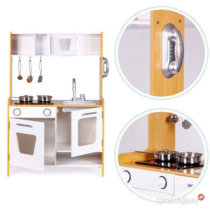 Drewniana kuchnia mulimedialne palniki dzieci Bielsk Podlaski