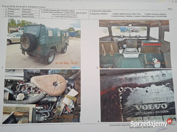 Sprzedam zabytkowe VOLVO Laplander L3314N