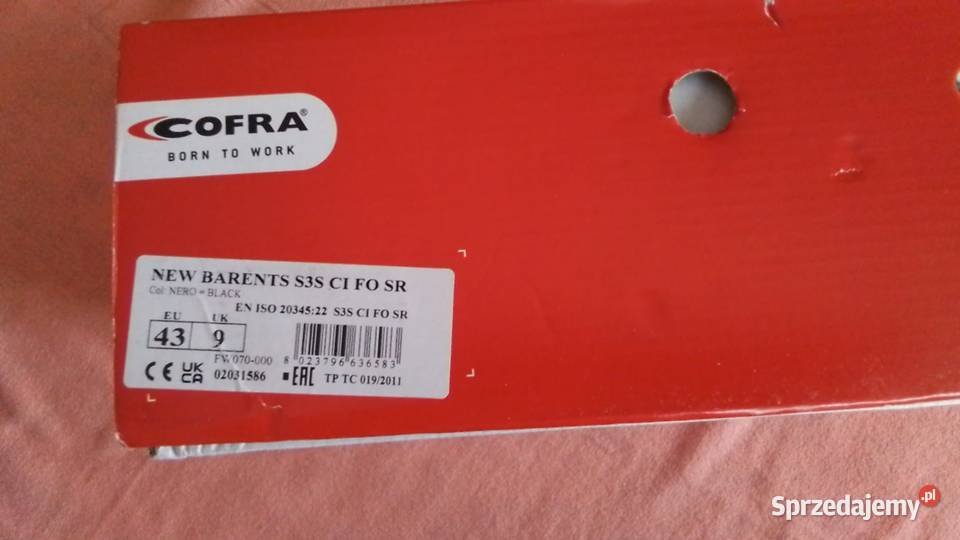 Nowe buty ocieplane Cofra BARENTS S3 CI SRC 43
