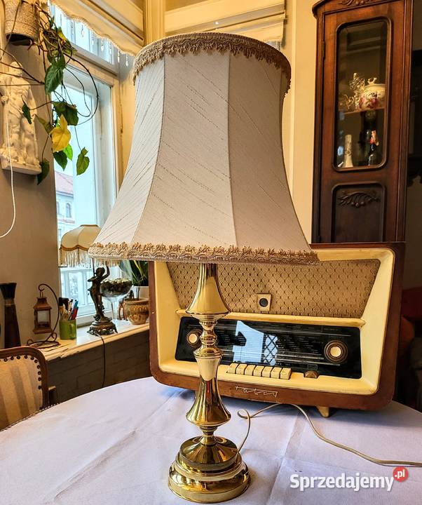 Lampa mosiężna lampka wieczorna Kalisz