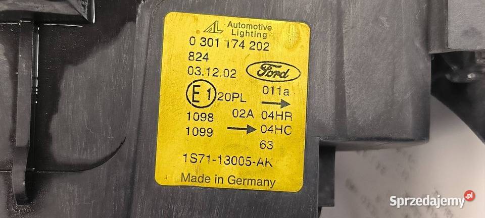 LAMPA PRAWA PRZÓD FORD MONDEO MK3 Lipno sprzedam