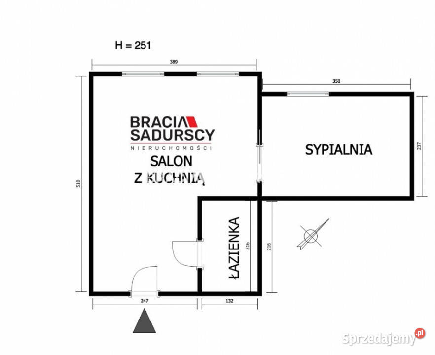 Ogłoszenie mieszkanie 27m2 2 pok Kraków Liczba pokoi 2 małopolskie