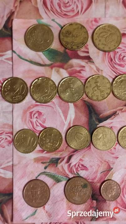 monety Euro centy euro złot Numizmatyka Gliwice