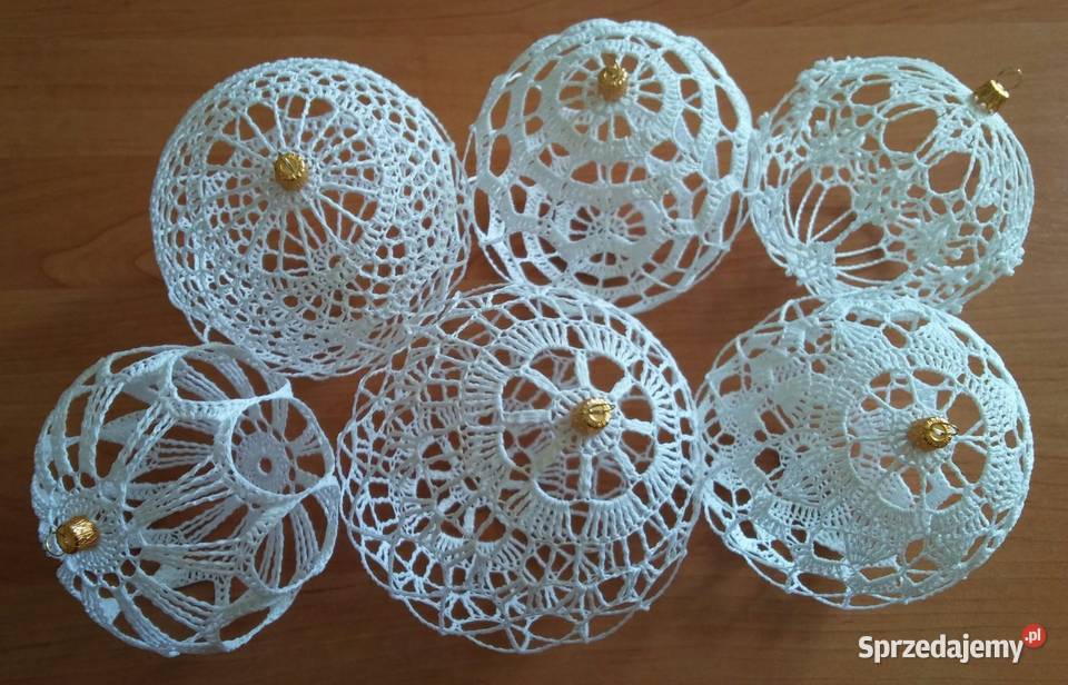 Duże Bombki szydełkowe na choinkę różne wzory i podlaskie Białystok sprzedam