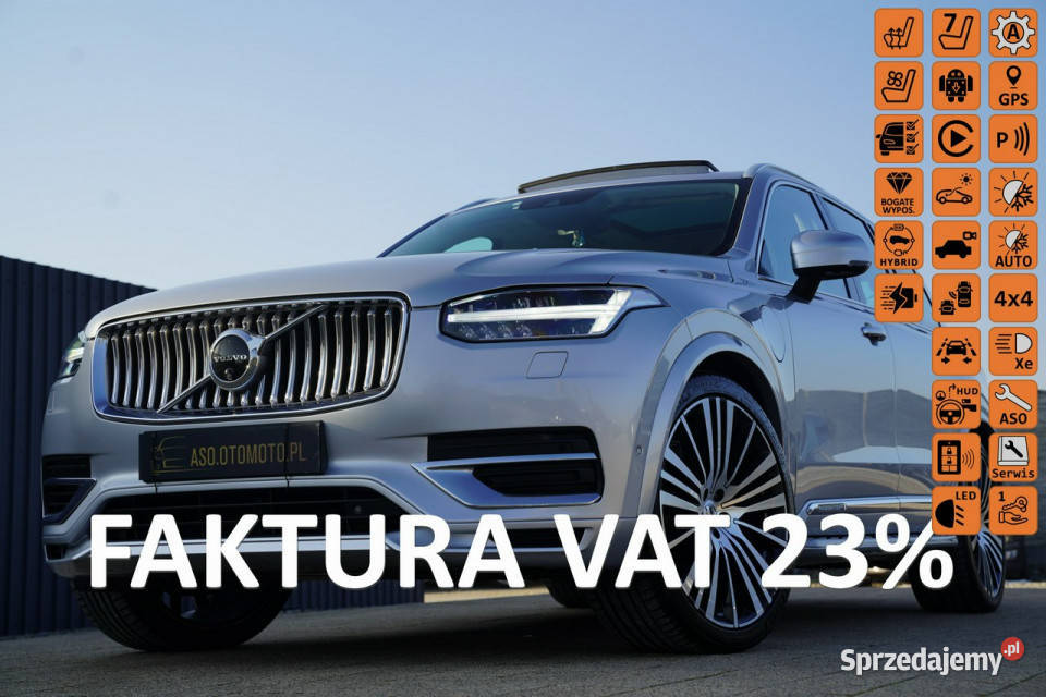Volvo XC 90 TOTALNY panorama FUL LED hak elalarm elektrycznie ustawiane fotele Otmuchów