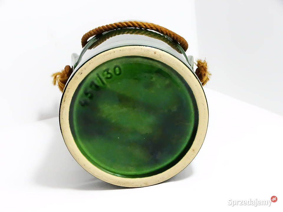 Kanka ceramiczna ze sznurkiem dekoracyjne lubelskie Biłgoraj