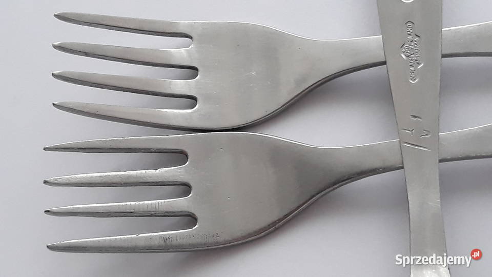 Widelce obiadowe PNĄCZA Gerlach sztućce PRL śląskie Dąbrowa Górnicza