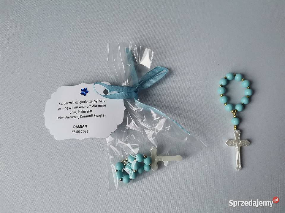 Podziękowania Komunia Różaniec Błękit A1 Poznań sprzedam