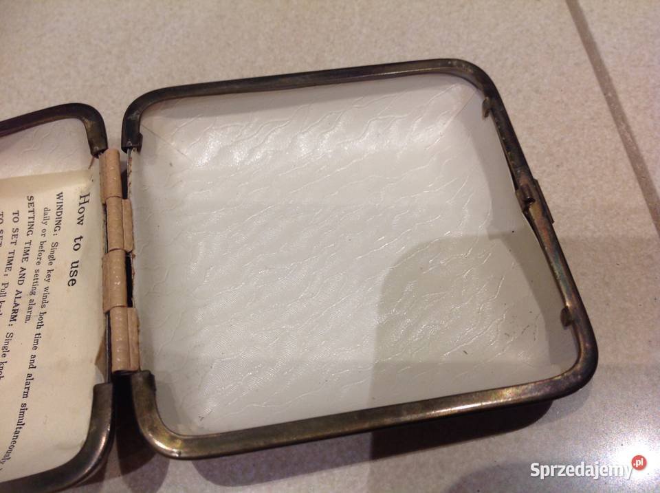 Stary Zegarek Budzik Podróżny 2 JEWELS Nowa Sól